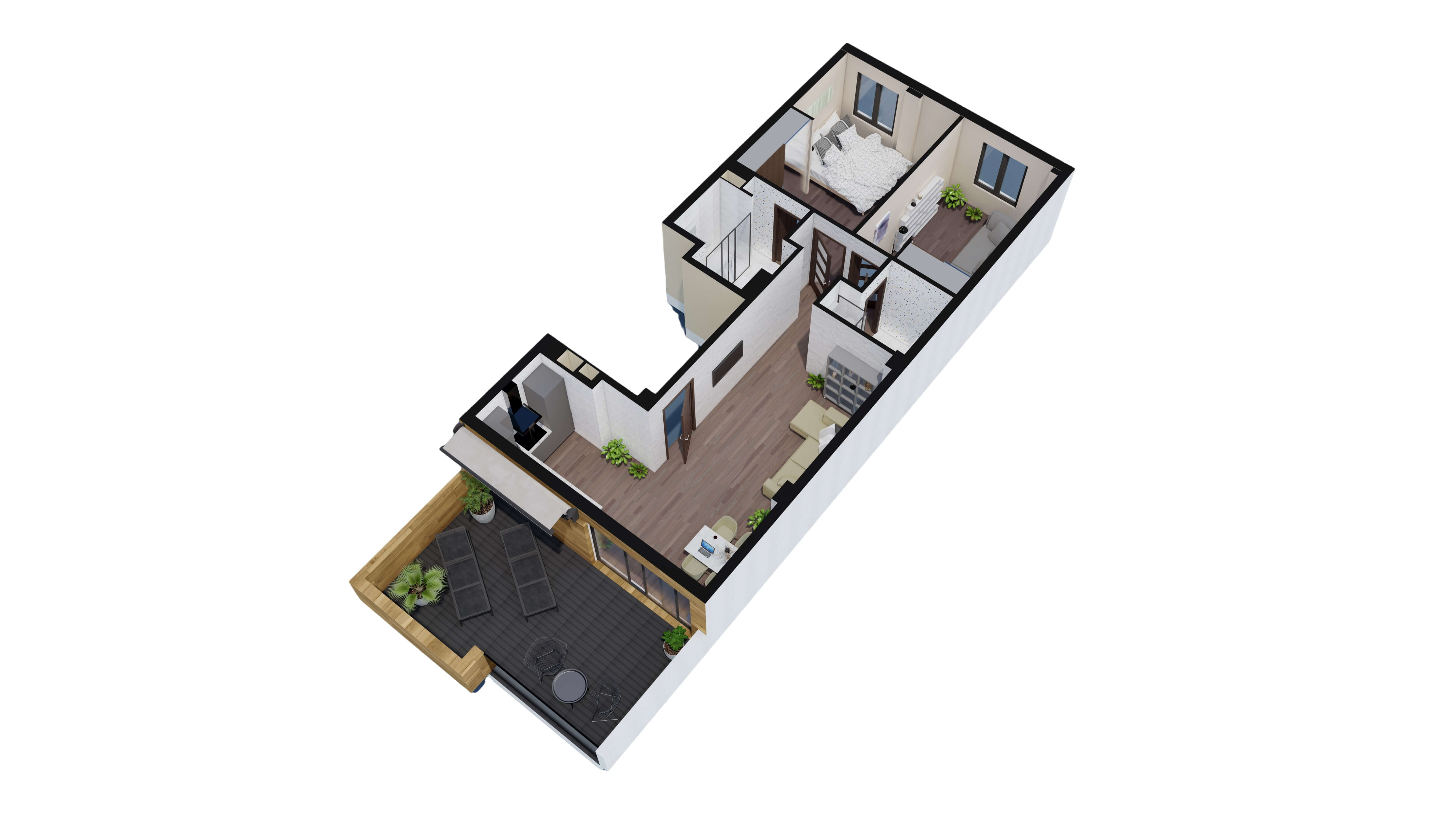 Plattegrond penthouse